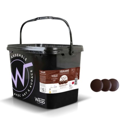 Chocolat de Pâtisserie - Noir Ybokawo 55% - 5kg