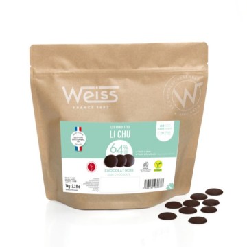 Chocolat à pâtisser - Noir Li Chu 64% - 1kg