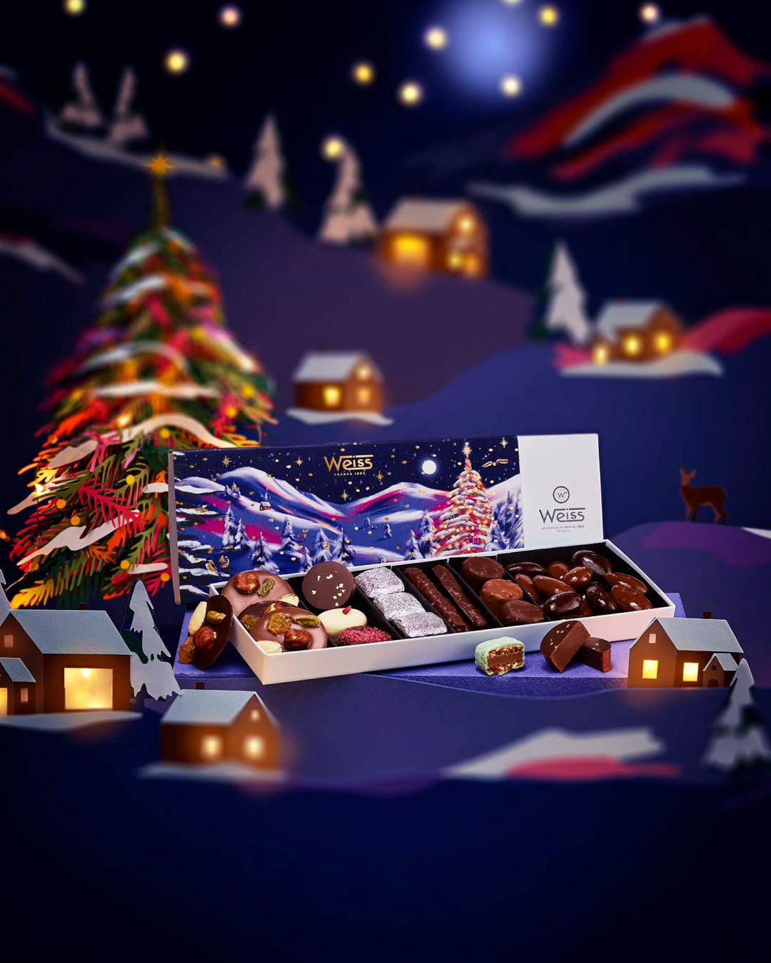 Chocolat Weiss Coffret des gourmandises de Noël 2025