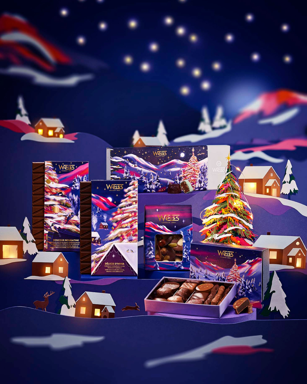 Chocolat Weiss collection de Noël cadeaux d'entreprise