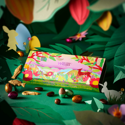 Chocolat Weiss : collection limitée de Pâques 2025 illustrée par Elisa Caroli
