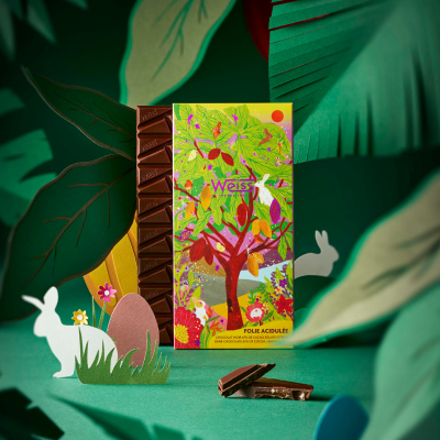 Chocolat Weiss, collection limitée Pâques 2025 : Tablette de chocolat Folie Acidulée