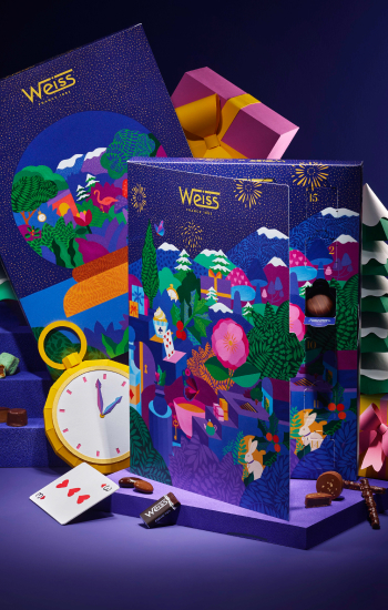 Calendrier de l'avent Noël 2024 : Chocolat Weiss et Chloé Weinfield