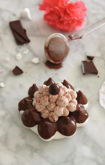 Recette de meringues chocolat noir