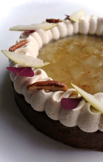 Recette tarte poire pécan VAO 35%