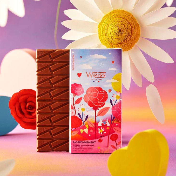 Tablette de chocolat au lait