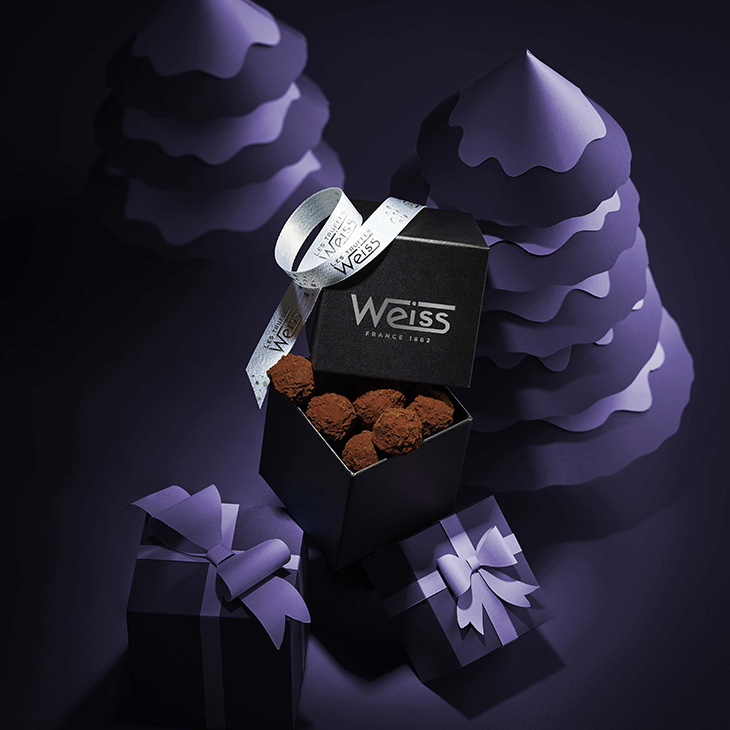 Truffes en chocolat de Noël