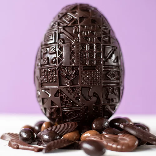 oeufs chocolat weiss grand moulage