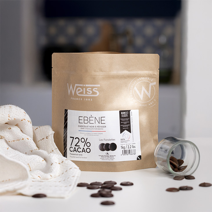 Chocolat à pâtisser - Ebene 72%