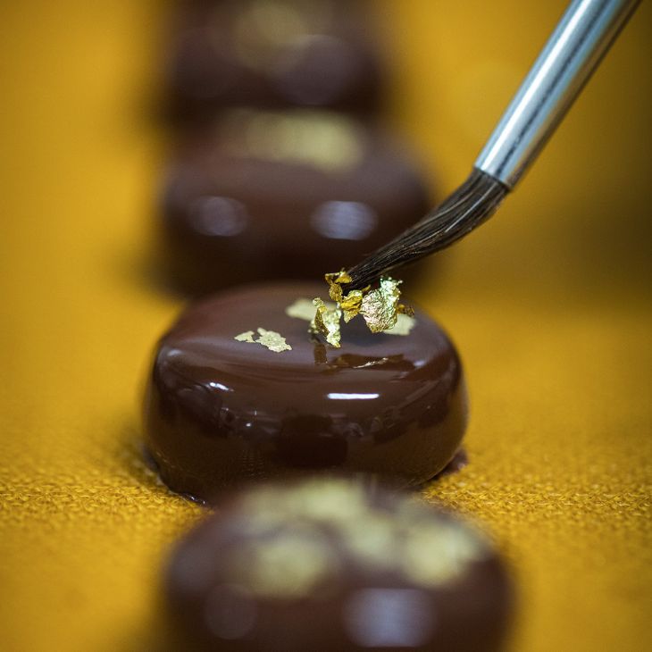 Chocolat noir Palet or