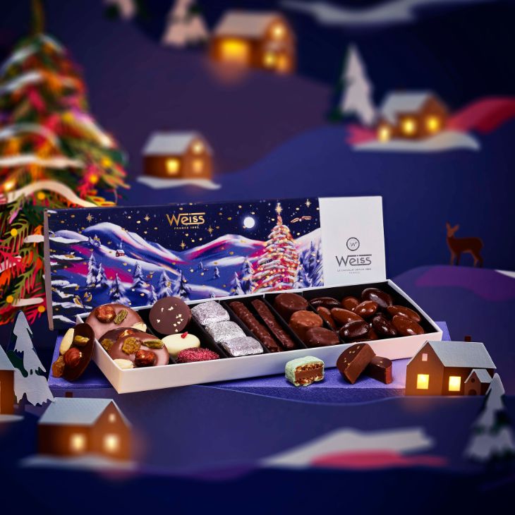 coffret chocolat de noel
