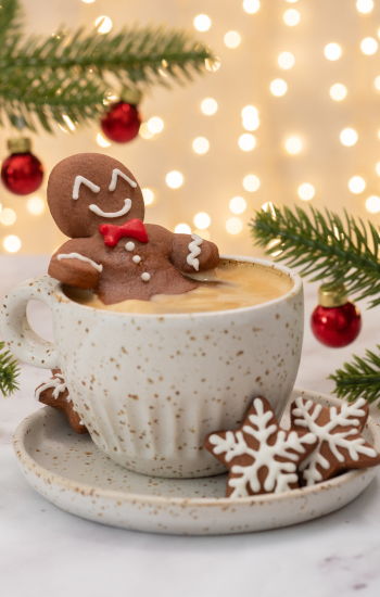 Bonhomme en pain d'épice et chocolat Weiss