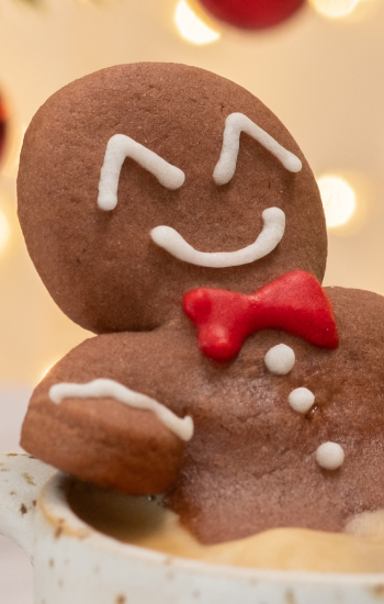 Bonhomme au pain d'épice et chocolat Weiss