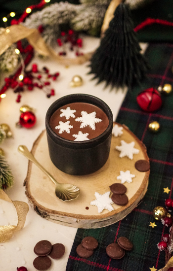 chocolat chaud et guimauve de noel 2024
