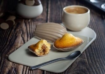Recette de madeleines chocolat noisette 