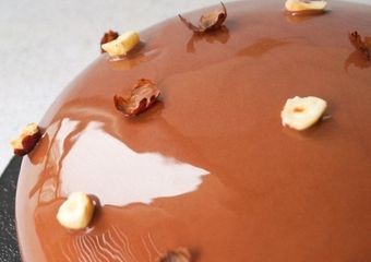 Recette d'entremets chocolat noisette 