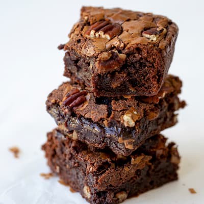 Recette de brownie chocolat au lait et noix de pécan