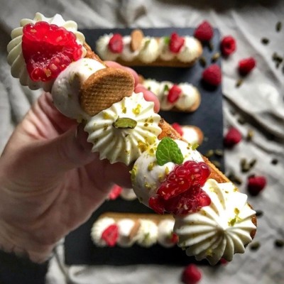 Recette de financiers pistache framboise