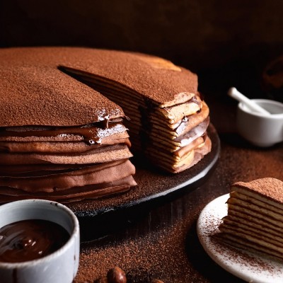 Chandeleur : la recette de gâteau de crêpes au chocolat Weiss