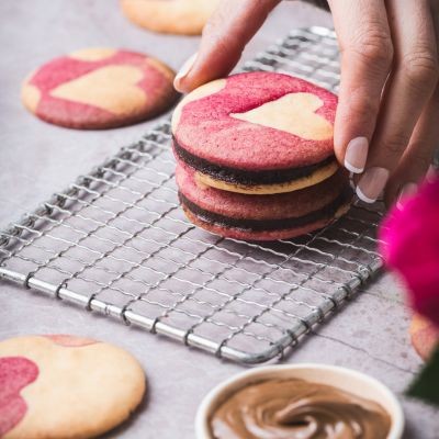 Recette Cookies Coeur Chocolat noir 64%