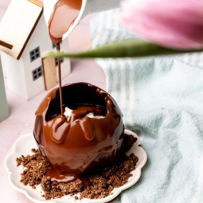 Recette Pâques de Sphère en chocolat noir 72%