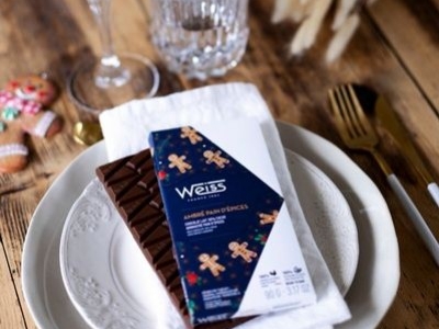 Décoration de table Noël composée des chocolats Weiss