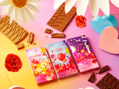 Saint-Valentin 2025 : collection limitée chocolat Weiss x Laura Lhuillier